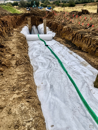 Promac Water Main Works trench