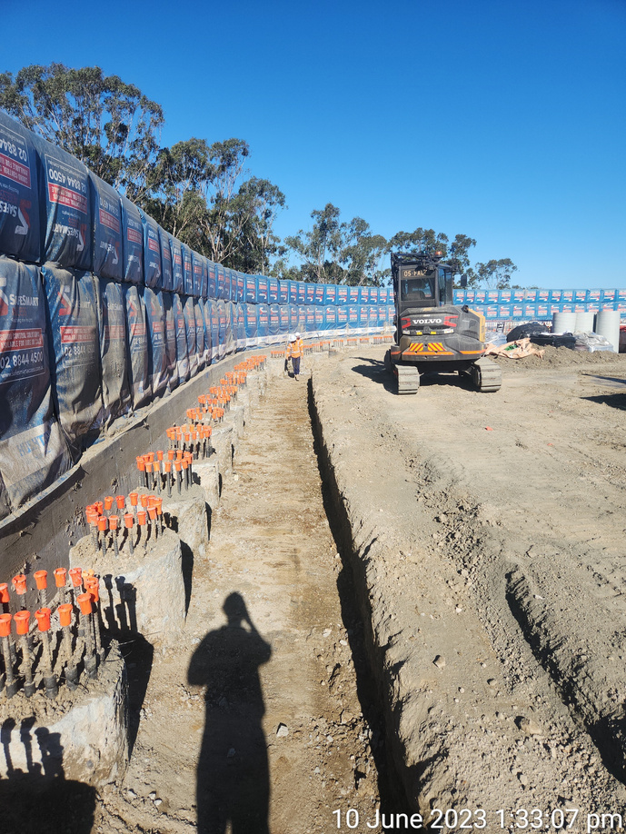 Oran Park Reservoir excavation